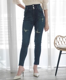 LIPSERVICE | HWクラッシュスキニ－denim(デニムパンツ)