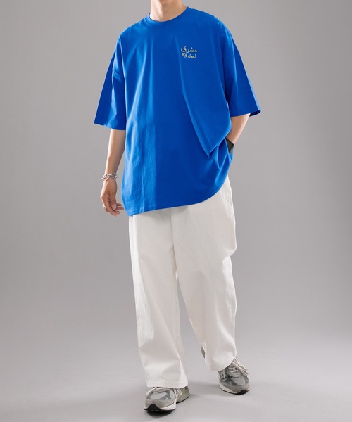 kutir（クティール）の「ワイドストレートチノパンツ（チノパンツ・メンズ・ホワイト/ライトブルー/ボルドー・SMALL/MEDIUM/LARGE）」の4枚目の写真