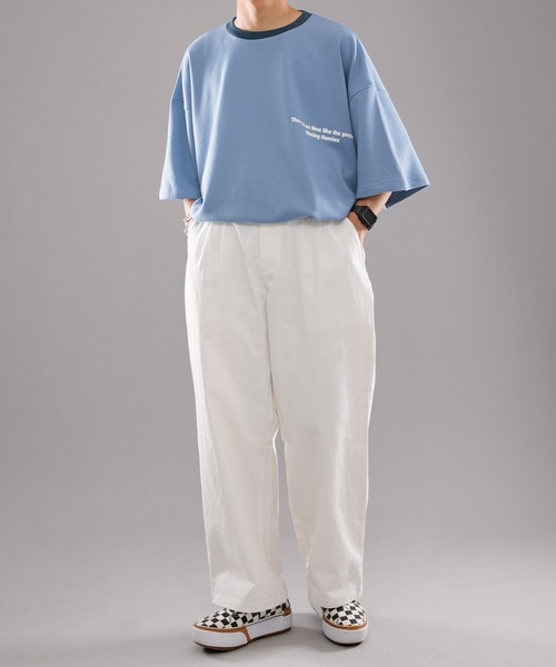 kutir（クティール）の「ワイドストレートチノパンツ（チノパンツ・メンズ・ホワイト/ライトブルー/ボルドー・SMALL/MEDIUM/LARGE）」の8枚目の写真