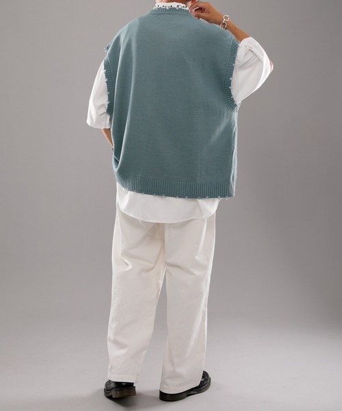 kutir（クティール）の「ワイドストレートチノパンツ（チノパンツ・メンズ・ホワイト/ライトブルー/ボルドー・SMALL/MEDIUM/LARGE）」の13枚目の写真