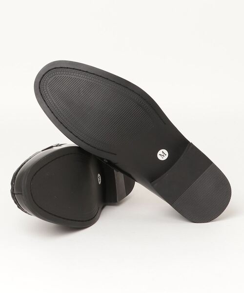 WEGO（ウィゴー）の「WEGO/フェイクレザーペニーローファー（ローファー・メンズ・ブラック・LARGE/MEDIUM）」の5枚目の写真