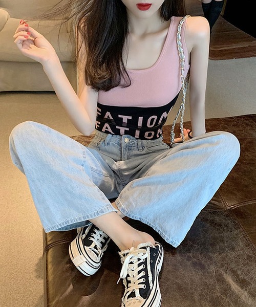 Anuenue(アヌエヌエ)の「レディース シースルータンクトップ(タンクトップ・レディース・ピンク/ホワイト/グレー/ブラック・FREE)」の17枚目の写真