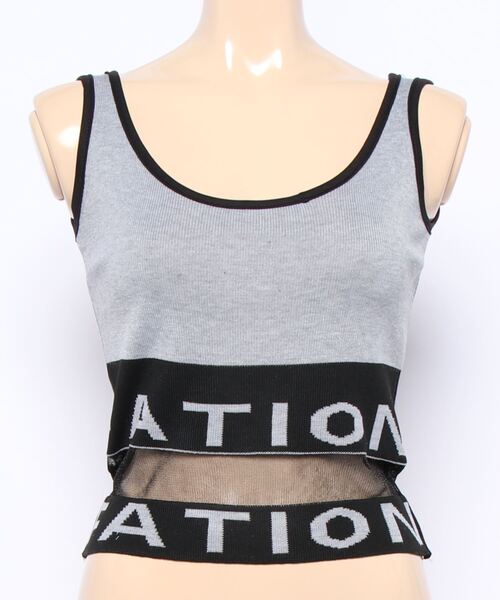 Anuenue(アヌエヌエ)の「レディース シースルータンクトップ(タンクトップ・レディース・ピンク/ホワイト/グレー/ブラック・FREE)」の9枚目の写真
