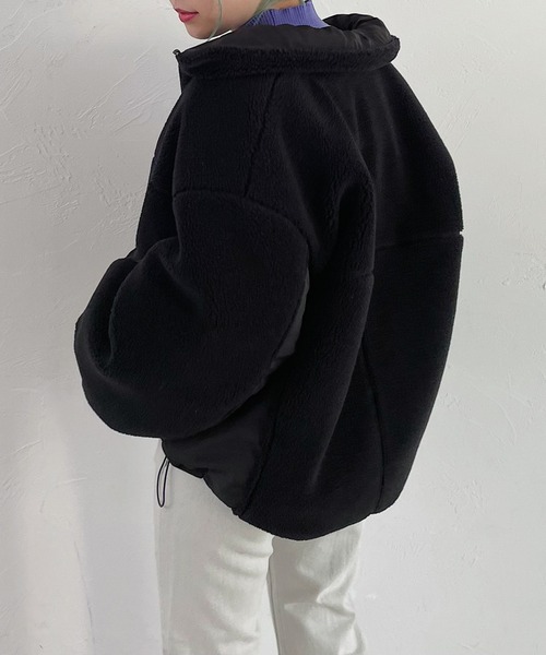 PAGEBOY（ページボーイ）の「ボアショートブルゾン（ブルゾン・レディース・ブラック/ホワイト系その他/ブラウン系その他・FREE）」の9枚目の写真