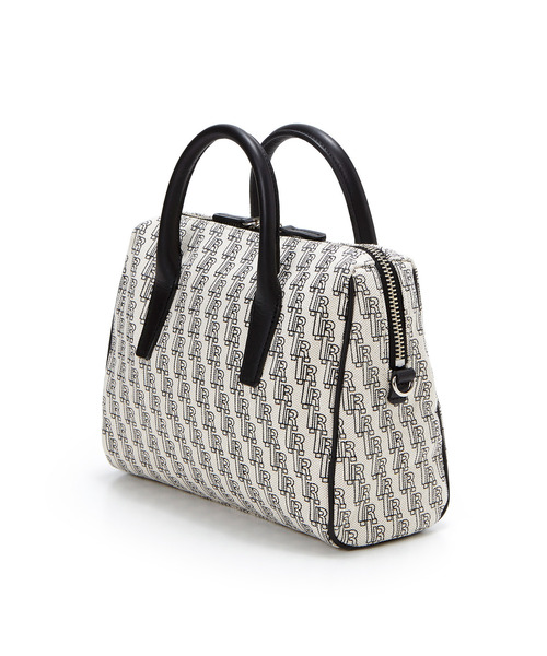 TOPKAPI(トプカピ)の「モノグラム プリント ボストンバッグ(ハンドバッグ・レディース・ブラック・FREE)」の6枚目の写真