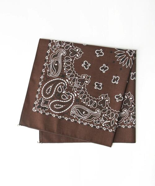 HAV-A-HANK（ハバハンク ）の「＜Hav-A-Hank（ハバハンク）＞ P/BANDANA/バンダナ（バンダナ/スカーフ・メンズ・ダークブラウン/ダークグレー/ケリー/オレンジ/ベージュ/ライトピンク/ブラック・FREE）」の3枚目の写真