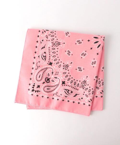 HAV-A-HANK（ハバハンク ）の「＜Hav-A-Hank（ハバハンク）＞ P/BANDANA/バンダナ（バンダナ/スカーフ・メンズ・ダークブラウン/ダークグレー/ケリー/オレンジ/ベージュ/ライトピンク/ブラック・FREE）」の6枚目の写真