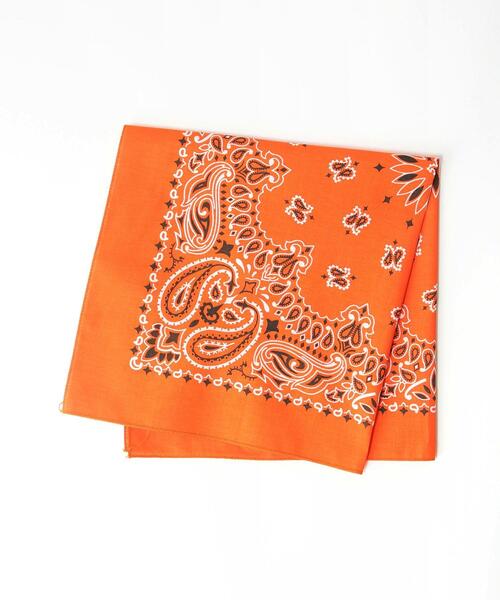 HAV-A-HANK（ハバハンク ）の「＜Hav-A-Hank（ハバハンク）＞ P/BANDANA/バンダナ（バンダナ/スカーフ・メンズ・ダークブラウン/ダークグレー/ケリー/オレンジ/ベージュ/ライトピンク/ブラック・FREE）」の7枚目の写真