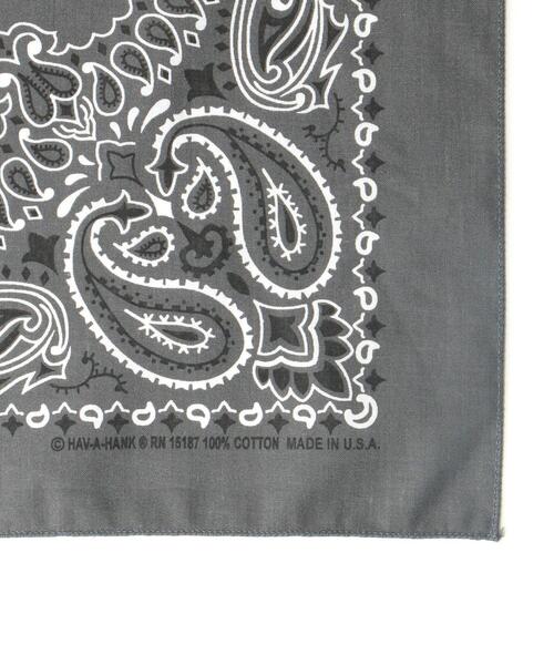 HAV-A-HANK（ハバハンク ）の「＜Hav-A-Hank（ハバハンク）＞ P/BANDANA/バンダナ（バンダナ/スカーフ・メンズ・ダークブラウン/ダークグレー/ケリー/オレンジ/ベージュ/ライトピンク/ブラック・FREE）」の8枚目の写真