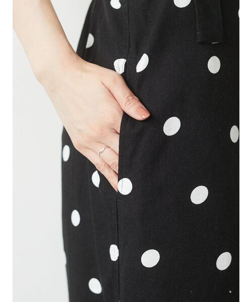 Sugar spoon（シュガースプーン）の「・SUGAR SPOON リネンドットサロペットパンツ＊（サロペット/オーバーオール・レディース・ブラック/ベージュ・FREE）」の17枚目の写真