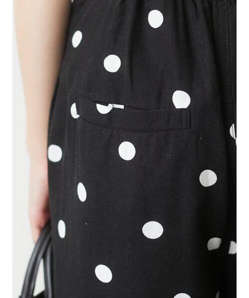 Sugar spoon（シュガースプーン）の「・SUGAR SPOON リネンドットサロペットパンツ＊（サロペット/オーバーオール・レディース・ブラック/ベージュ・FREE）」の16枚目の写真