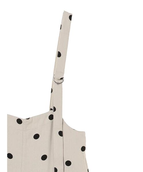 Sugar spoon（シュガースプーン）の「・SUGAR SPOON リネンドットサロペットパンツ＊（サロペット/オーバーオール・レディース・ブラック/ベージュ・FREE）」の6枚目の写真