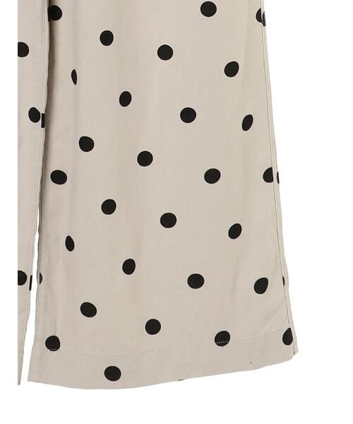 Sugar spoon（シュガースプーン）の「・SUGAR SPOON リネンドットサロペットパンツ＊（サロペット/オーバーオール・レディース・ブラック/ベージュ・FREE）」の5枚目の写真