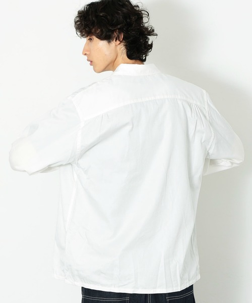 Lee(リー)の「ラウンドカラー 長袖シャツ(シャツ/ブラウス・メンズ・ホワイト/ネイビー・SMALL/MEDIUM/LARGE)」の13枚目の写真