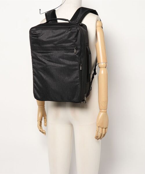 MONSIEUR NICOLE（ムッシュニコル）の「ハイブリッド 3WAYバッグ（バックパック/リュック・メンズ・ブラック/ダークブルー・FREE）」の6枚目の写真