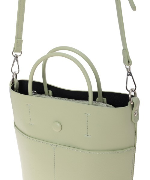 fifth(フィフス)の「マルチポケットショルダーバッグ(ショルダーバッグ・レディース・ホワイト/グリーン・FREE)」の7枚目の写真