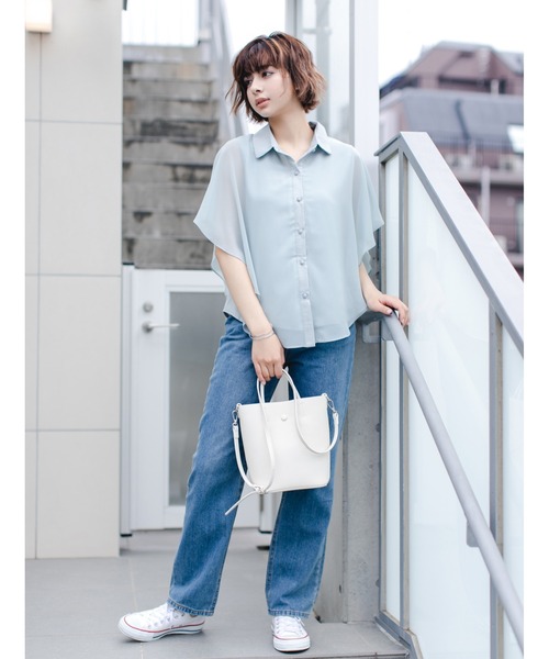 fifth(フィフス)の「マルチポケットショルダーバッグ(ショルダーバッグ・レディース・ホワイト/グリーン・FREE)」の14枚目の写真