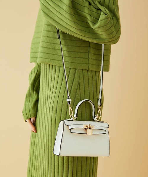 MADEMOISELLE ROPE'（マドモアゼル ロペ）の「【PETA+JAIN】ミニ ショルダーバッグ（ショルダーバッグ・レディース・ホワイト/ブラック・FREE）」の3枚目の写真