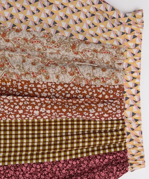 チチカカ（チチカカ）の「パッチプリーツスカート（スカート・レディース・グリーン/ブラウン・FREE）」の16枚目の写真