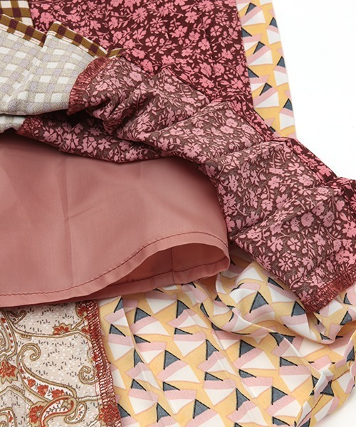 チチカカ（チチカカ）の「パッチプリーツスカート（スカート・レディース・グリーン/ブラウン・FREE）」の14枚目の写真