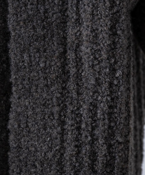 INTER FACTORY(インターファクトリー)の「ファッションインフルエンサー kally - ボリュームロングニットカーディガン made in INTER FACTORY(カーディガン/ボレロ・レディース・ダークブラウン/ベージュ・FREE)」の12枚目の写真