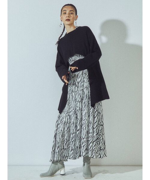 UN3D.（アンスリード）の「2WAYケープニット（ニット/セーター・レディース・グレー/ブラック/ライトグリーン・FREE）」の20枚目の写真