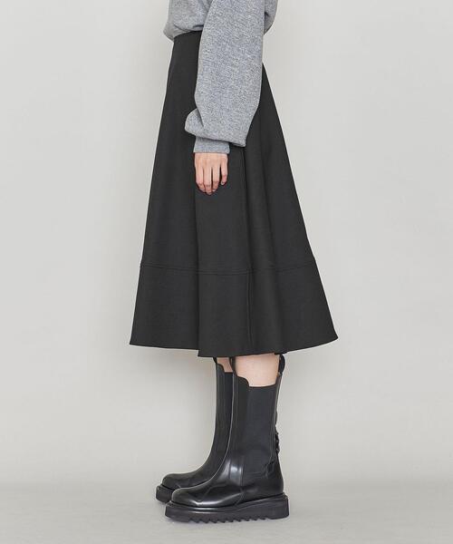ASTRAET（アストラット）の「＜ASTRAET（アストラット）＞PE/W ジョーゼット キリカエ フレアスカート（スカート・レディース・ブラック/オフホワイト・1/0）」の7枚目の写真