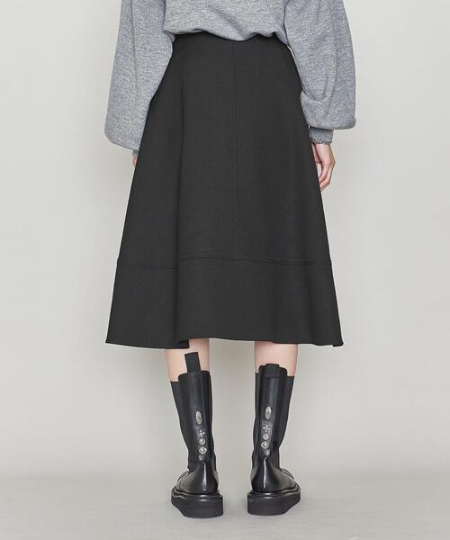 ASTRAET（アストラット）の「＜ASTRAET（アストラット）＞PE/W ジョーゼット キリカエ フレアスカート（スカート・レディース・ブラック/オフホワイト・1/0）」の10枚目の写真