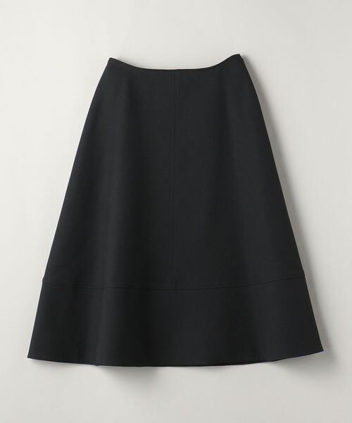 ASTRAET（アストラット）の「＜ASTRAET（アストラット）＞PE/W ジョーゼット キリカエ フレアスカート（スカート・レディース・ブラック/オフホワイト・1/0）」の5枚目の写真
