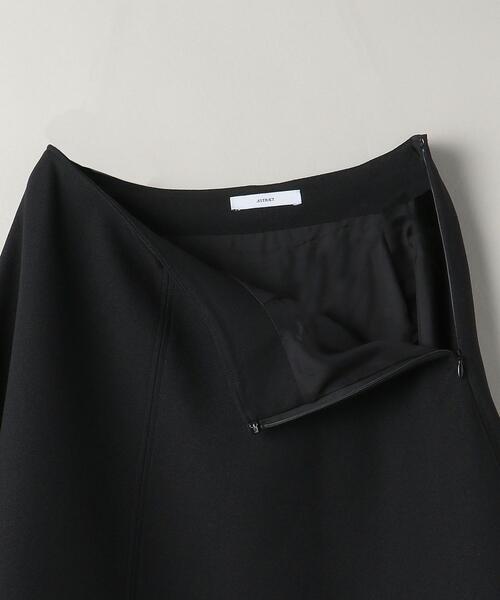 ASTRAET（アストラット）の「＜ASTRAET（アストラット）＞PE/W ジョーゼット キリカエ フレアスカート（スカート・レディース・ブラック/オフホワイト・1/0）」の8枚目の写真