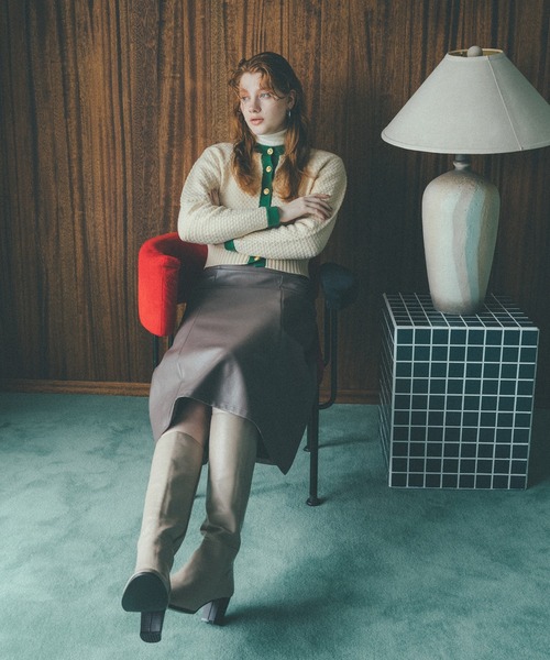 N.（N. Natural Beauty Basic）（エヌエヌナチュラルビューティーベーシック）の「【S Size Line】◆フェイクレザーマーメイドスカート（スカート・レディース・ブラック/モカ・SMALL/MEDIUM）」の15枚目の写真