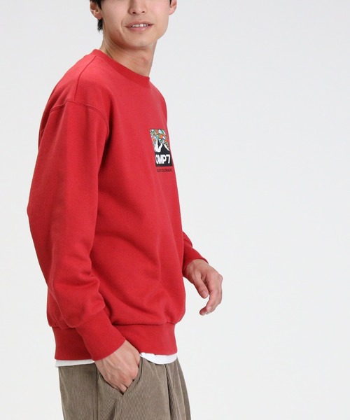 CAMP7（キャンプセブン）の「【CAMP7】ＢＯＸロゴクルーネックスウェット（スウェット・メンズ・ホワイト/レッド/ベージュ・S/M/XL/L）」の13枚目の写真