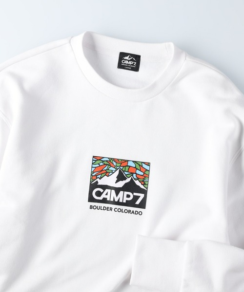 CAMP7（キャンプセブン）の「【CAMP7】ＢＯＸロゴクルーネックスウェット（スウェット・メンズ・ホワイト/レッド/ベージュ・S/M/XL/L）」の19枚目の写真