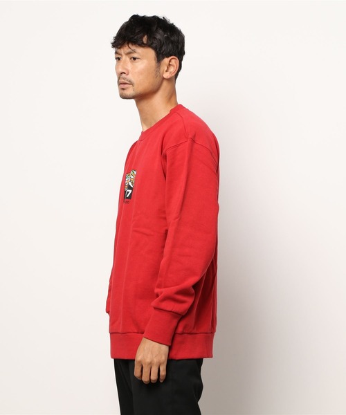 CAMP7（キャンプセブン）の「【CAMP7】ＢＯＸロゴクルーネックスウェット（スウェット・メンズ・ホワイト/レッド/ベージュ・S/M/XL/L）」の17枚目の写真