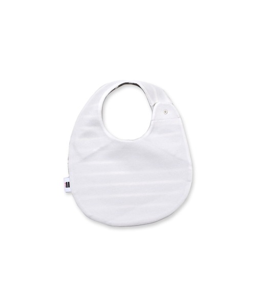 birthday party（バースデイパーティー）の「birthday party/インレイ ストレッチ ボーダー クマ よだれかけ スタイ ベビー（その他ベビー用品・キッズ・オフホワイト/ベージュ・FREE）」の3枚目の写真