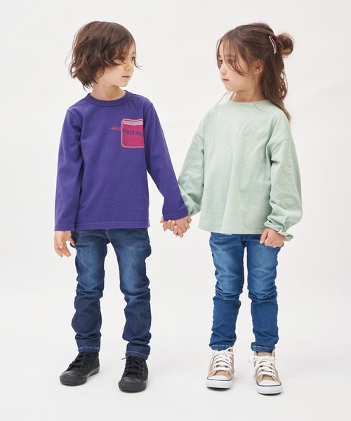 RUGGEDWORKS(ラゲッドワークス)の「スリムストレートストレッチデニムパンツ(デニムパンツ・キッズ・ネイビー/ブルー・90/100/110/120/130/140/150)」の15枚目の写真