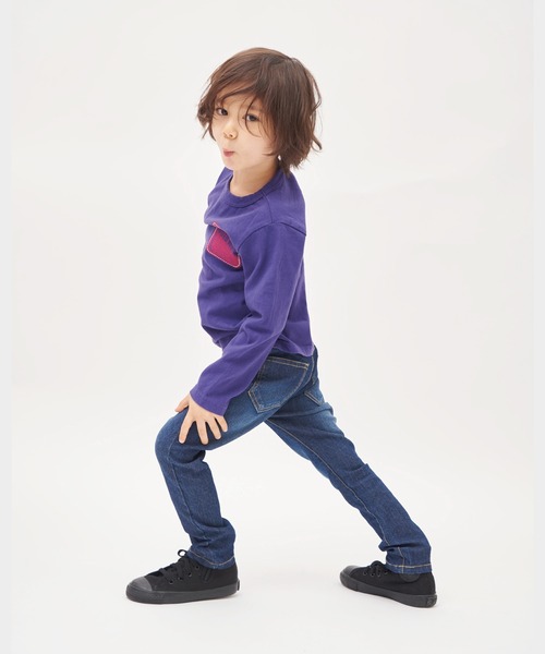 RUGGEDWORKS(ラゲッドワークス)の「スリムストレートストレッチデニムパンツ(デニムパンツ・キッズ・ネイビー/ブルー・90/100/110/120/130/140/150)」の11枚目の写真