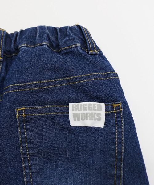 RUGGEDWORKS(ラゲッドワークス)の「スリムストレートストレッチデニムパンツ(デニムパンツ・キッズ・ネイビー/ブルー・90/100/110/120/130/140/150)」の12枚目の写真