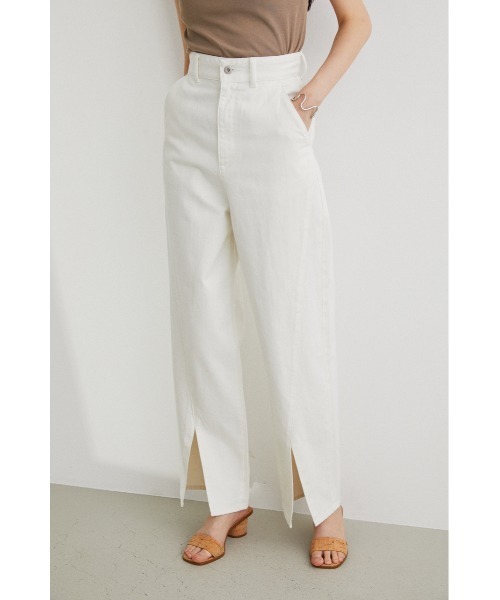 STYLEMIXER（スタイルミキサー）の「フロントスリットデニム（デニムパンツ・レディース・ホワイト/インディゴブルー・SMALL/MEDIUM/X-SMALL）」の7枚目の写真