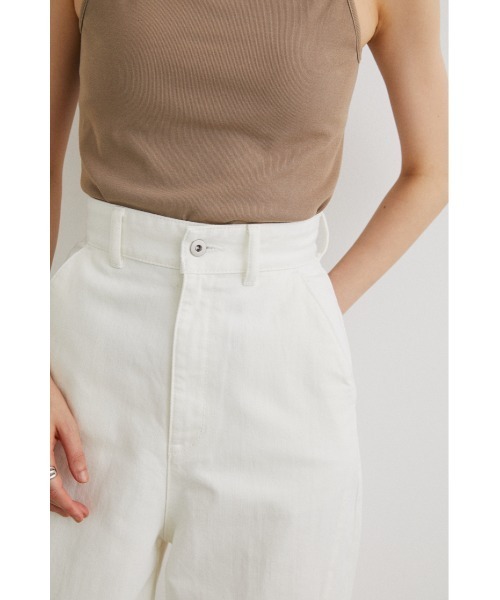 STYLEMIXER（スタイルミキサー）の「フロントスリットデニム（デニムパンツ・レディース・ホワイト/インディゴブルー・SMALL/MEDIUM/X-SMALL）」の5枚目の写真