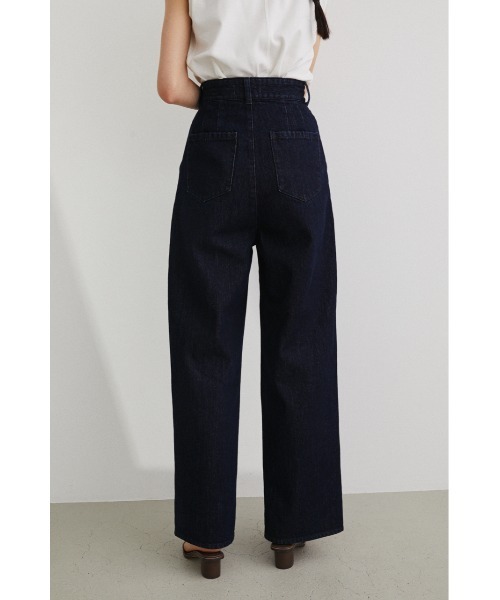 STYLEMIXER（スタイルミキサー）の「フロントスリットデニム（デニムパンツ・レディース・ホワイト/インディゴブルー・SMALL/MEDIUM/X-SMALL）」の18枚目の写真