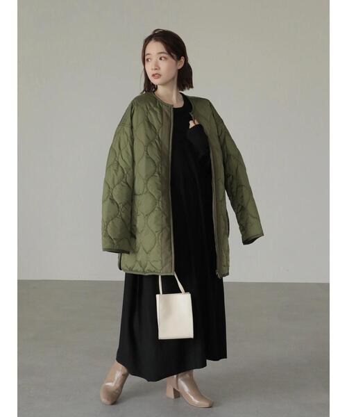 AMERICAN HOLIC（アメリカンホリック）の「ミディキルティングコート（その他アウター・レディース・ブラック/カーキ・M/L）」の15枚目の写真
