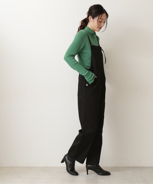 NATURAL BEAUTY BASIC（ナチュラルビューティーベーシック）の「アイレットリブタートルニット/0171270980（ニット/セーター・レディース・オフホワイト/グリーン/チャコールグレー・MEDIUM）」の20枚目の写真