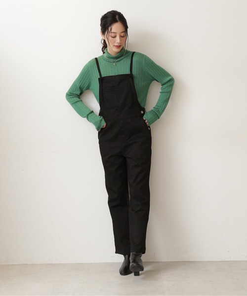 NATURAL BEAUTY BASIC（ナチュラルビューティーベーシック）の「アイレットリブタートルニット/0171270980（ニット/セーター・レディース・オフホワイト/グリーン/チャコールグレー・MEDIUM）」の21枚目の写真