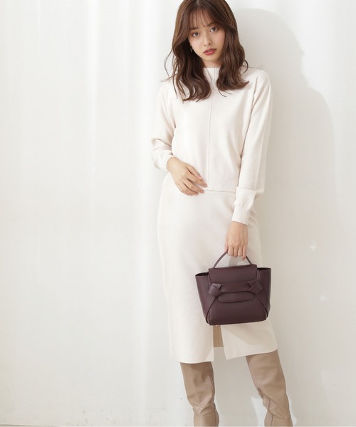 PROPORTION BODY DRESSING（プロポーションボディドレッシング）の「ニットタイトセットアップ / 1211240004（ワンピース・レディース・ダークベージュ/パープル系その他/ホワイト系その他・MEDIUM/SMALL）」の10枚目の写真