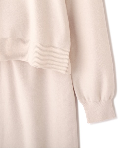 PROPORTION BODY DRESSING（プロポーションボディドレッシング）の「ニットタイトセットアップ / 1211240004（ワンピース・レディース・ダークベージュ/パープル系その他/ホワイト系その他・MEDIUM/SMALL）」の15枚目の写真