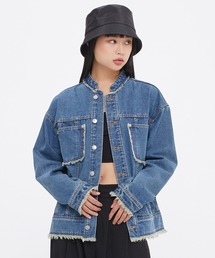 ROMANTIC CROWN | 【ROMANTIC CROWN】DESTROYED TRUCKER JACKET / ロマンティッククラウン デストロイ ダメージ トラッカー デニム ジャケット(デニムジャケット)
