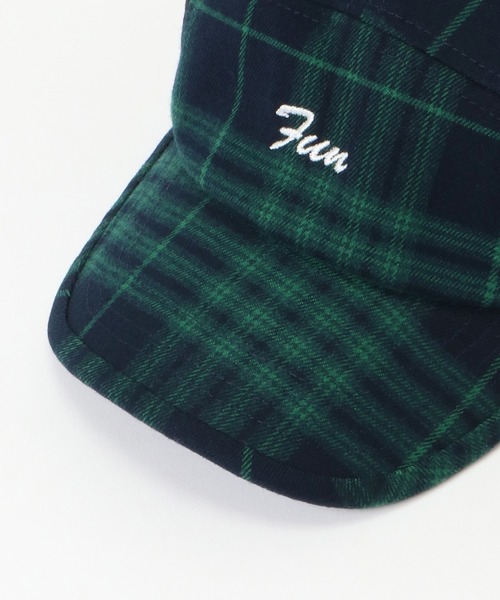 ikka（イッカ）の「【キッズ】チェック切り替えジェットCAP（キャップ・キッズ・グリーン/ブラック・FREE）」の3枚目の写真