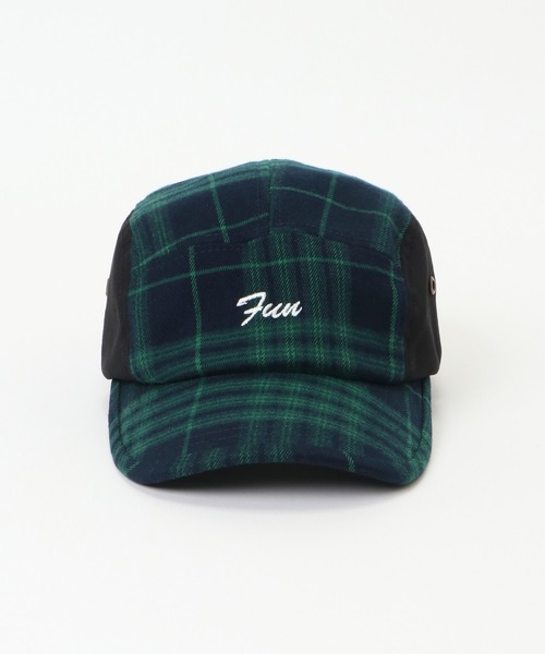 ikka（イッカ）の「【キッズ】チェック切り替えジェットCAP（キャップ・キッズ・グリーン/ブラック・FREE）」の5枚目の写真