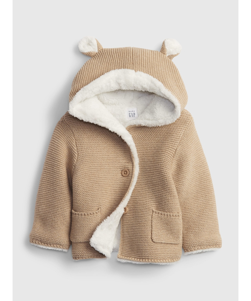 GAP（ギャップ）の「ブラナンベア セーター (ベビー)（パーカー・キッズ・ライトグレー/ピンク/アイボリー/ブラウン・12-18M/6-12M/18-24M/3-6M）」の3枚目の写真